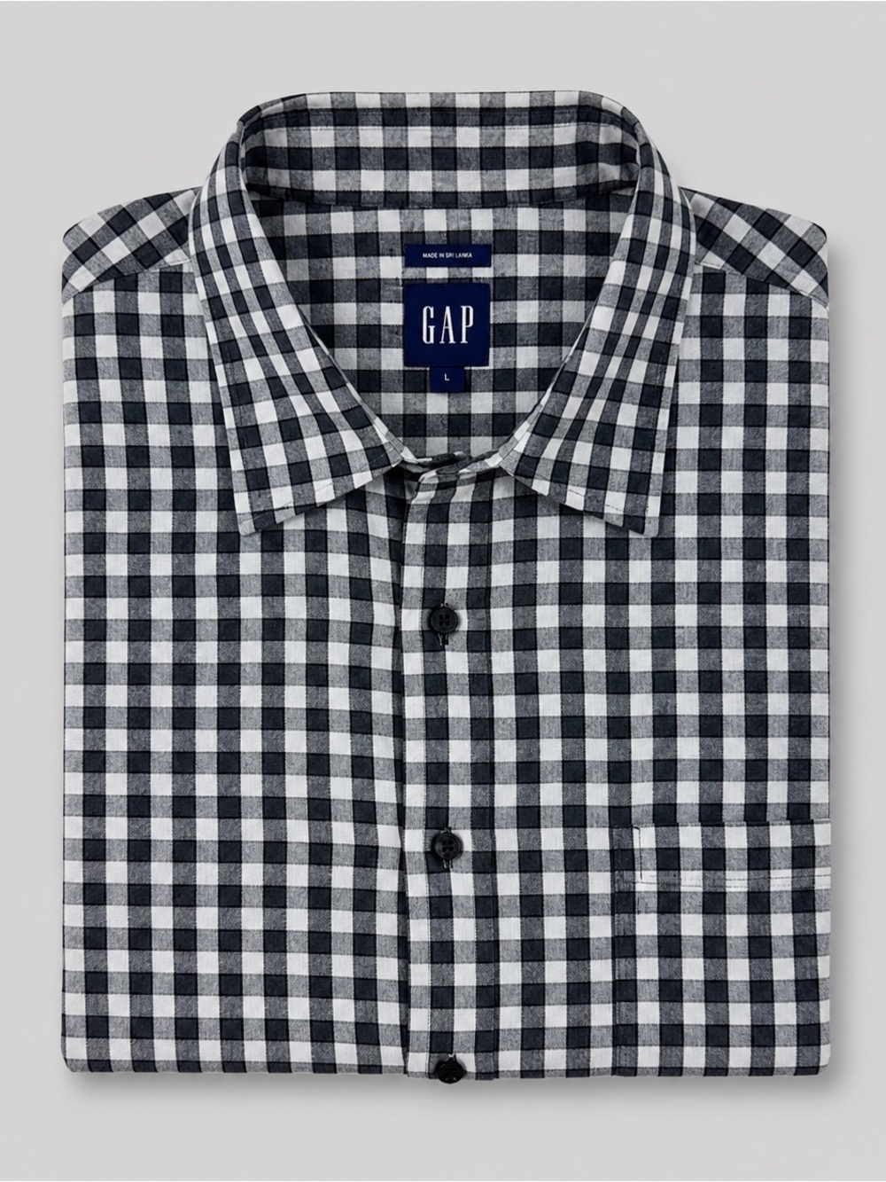 Gap Mens Linen Gingham Button Down Shirt XXL Beachy Euro Summer Coastal Preppy